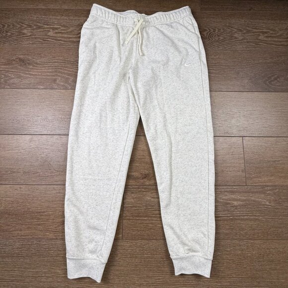 Nike Sportswear Club Fleece Womens Mid Rise Sweatpants Oatmeal Cream NWT Sz L - Picture 5 of 8